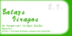 balazs viragos business card